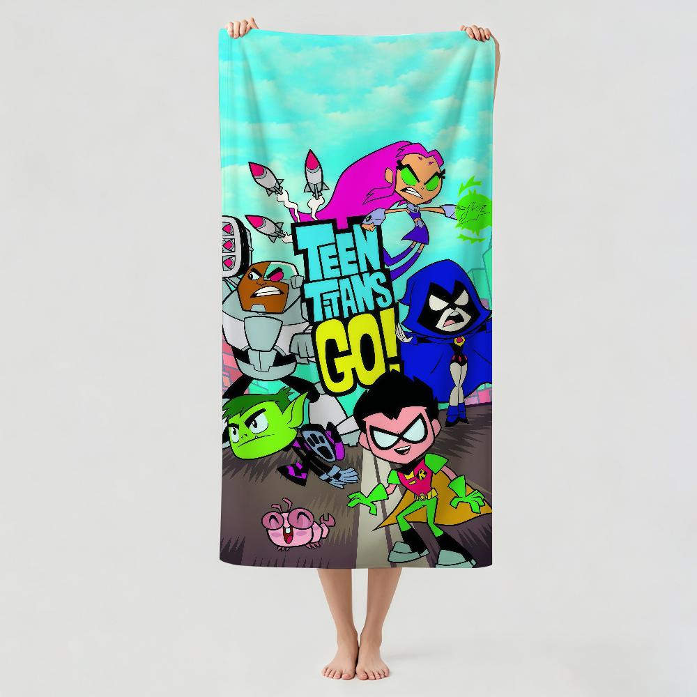 Cartoon T-teen T-titans Towel Drying Bath Towel Applicable To Light Swimming Camping Yoga Beach Out