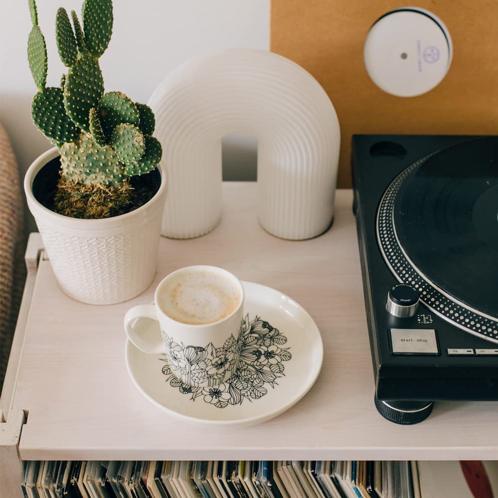 [Officially Imported] Arabia Crocus Mug, 0.3L, Black, 1062354