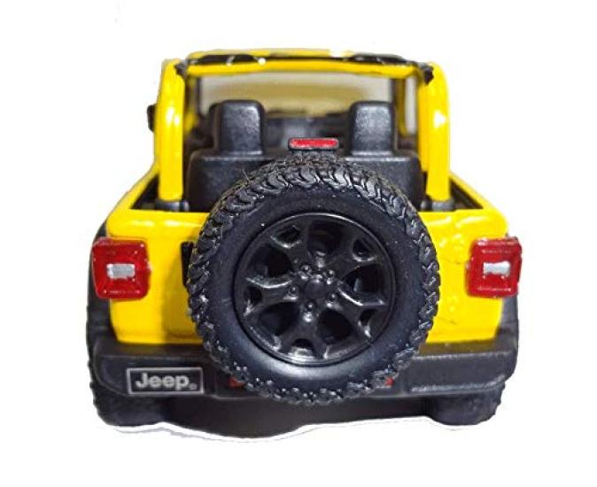 Kinsmart 2018 Jeep Wrangler Rubicon Žlutý (Žádný vrchol)