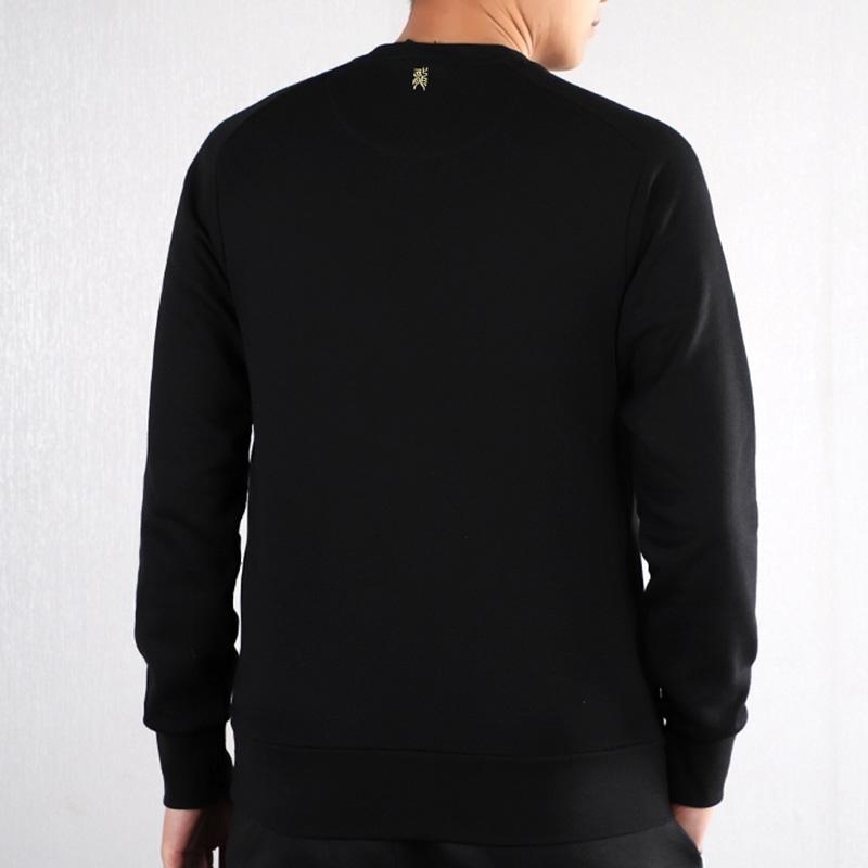 Adidas Manchester United Soccer Pullover Sweatshirt Men Sweatshirt Black GH0029