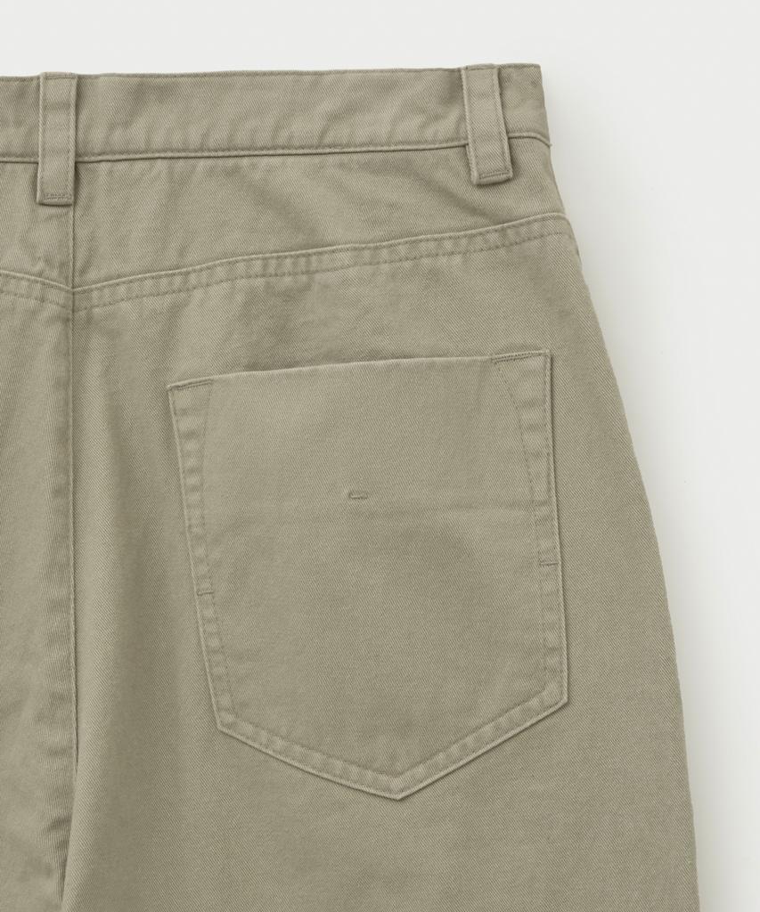 Seteo (W) Dyed Semi-Wide Fatigue Pants Light Beige