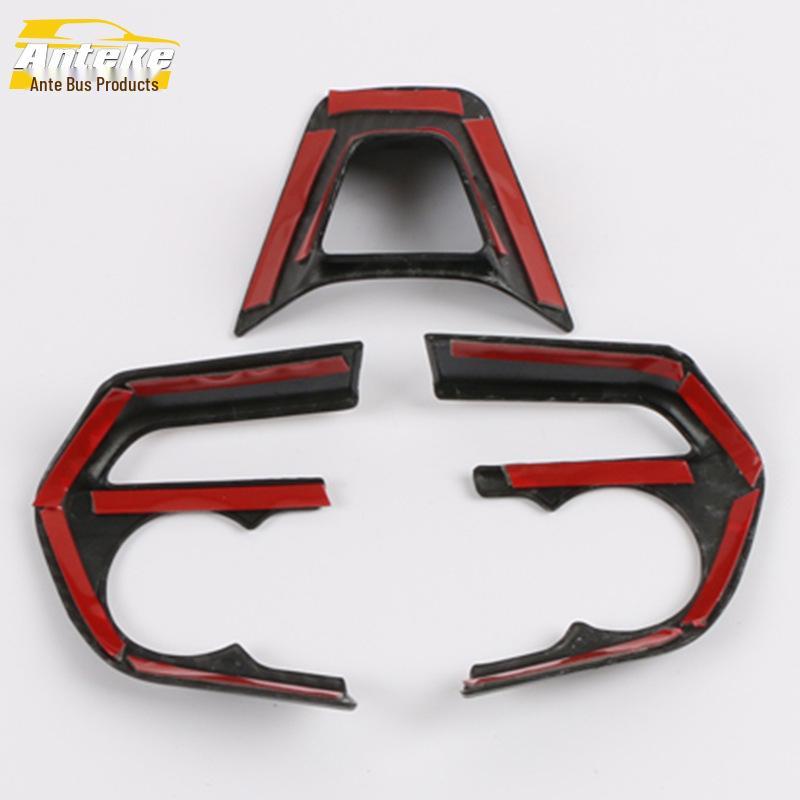 Fits 20 Velanda Models: Three-Spoke Steering Wheel Bright Strip & Center Console Dashboard Frame Accessories