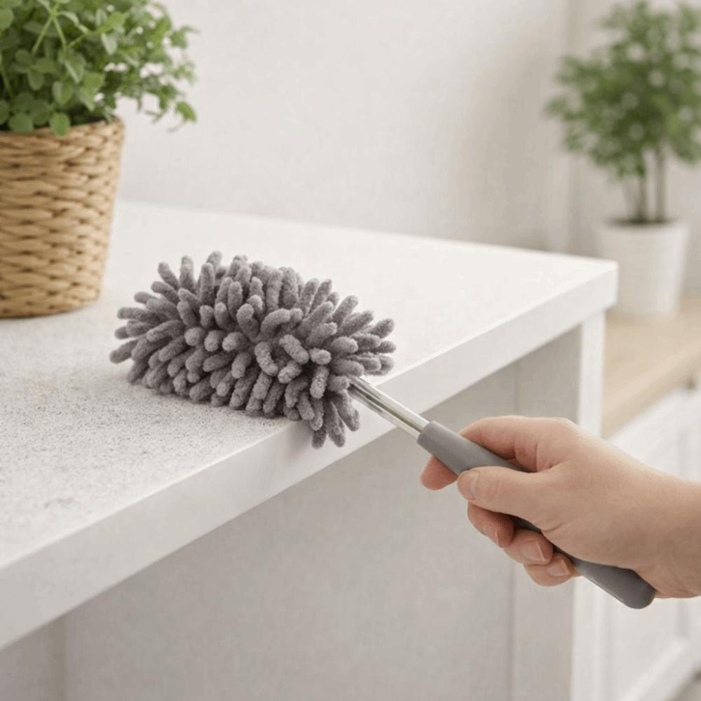 2 sztuki odpinany ściągacz z mikrofibry wymienna główka teleskopowa szczotka do kurzu wnętrze samochodu