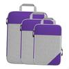 3 Pcs Compression Packing Cubes Luggage Suitcase Organizer Bags Storage Mesh for Outdoor