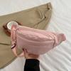 Half Moon Bag Solid Color Chest Bag Crossbody Bag Crossbody Waist Pack Cool Banana Bag  Outdoor