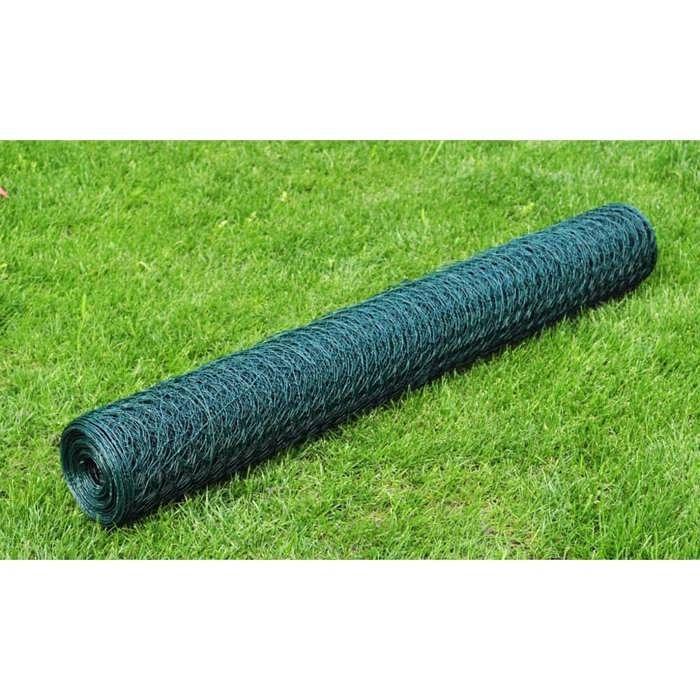 Exclusive House - Chicken Wire with PVC Coating 25x0.5 M Green