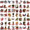 60PCS Italian Brainrot Abstract Animals Decals Tung Tung Tung Sahur Stickers Notebook Scrapbook Phone Cartoon Gifts Sticker