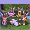 Fada da Flor Resina Miniatura Decoração de Jardim Estatueta de Anjo Para Presente de Casa e Decoração de Festa