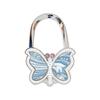 Durable Foldable Butterfly Purse Hook Floral Pattern Portable Handbag Hanger Creative Alloy Handbag Hook for Women