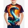 Capybara Children's T-Shirt Tops 3D Print Kids Clothes Boys T-Shirt Short Sleeve Tee Summer T-Shirt for Boy Cartoon Girl Clothes