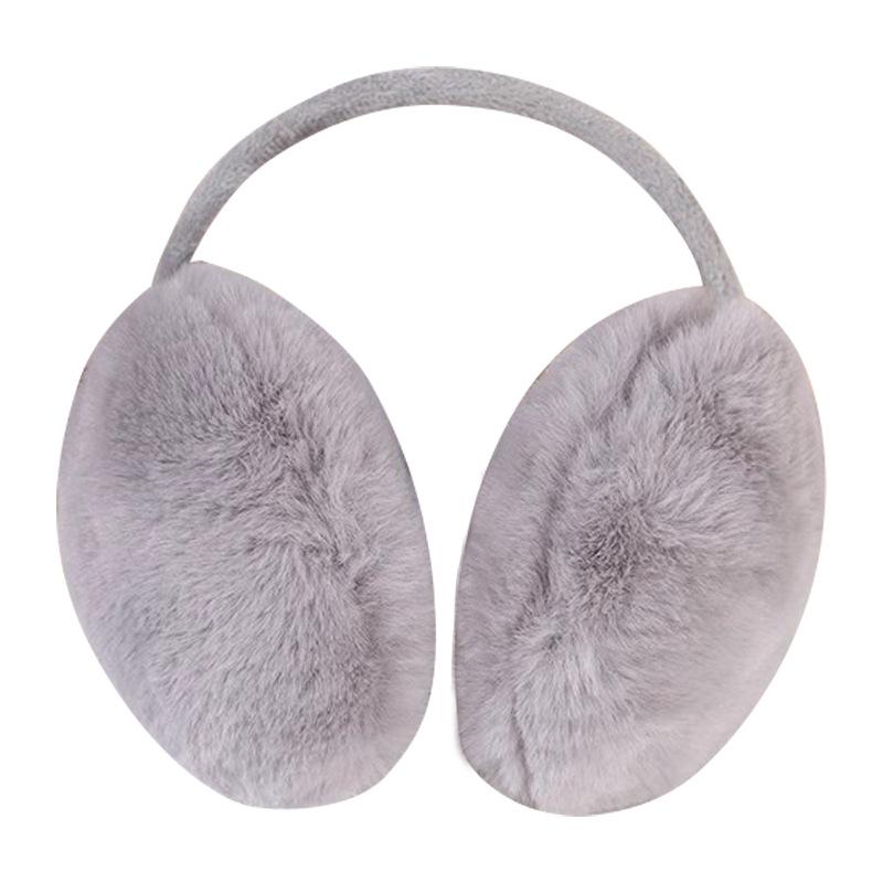 

Плюшевые Теплые Наушники Женские Милые Наушники Зимняя Защита Ушей Зимние Холодостойкие Однотонные Грелки для Ушей Складные Осенне-Зимняя Сумка для Ушей Большие One Size
