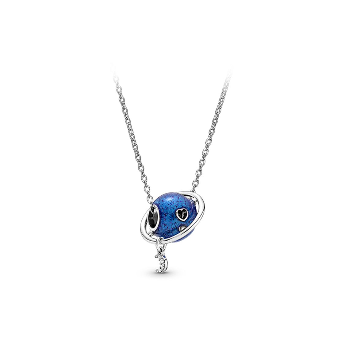 Pandora Starry Series Cosmic Encounter Necklace Set Women necklaces Silver Blue ZT0872