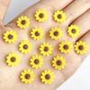New Sunflower Nail Art Decorations Flat Bottom Realistic Mini Nail Decorations Handmade DIY Hair Clips Earrings Accessories