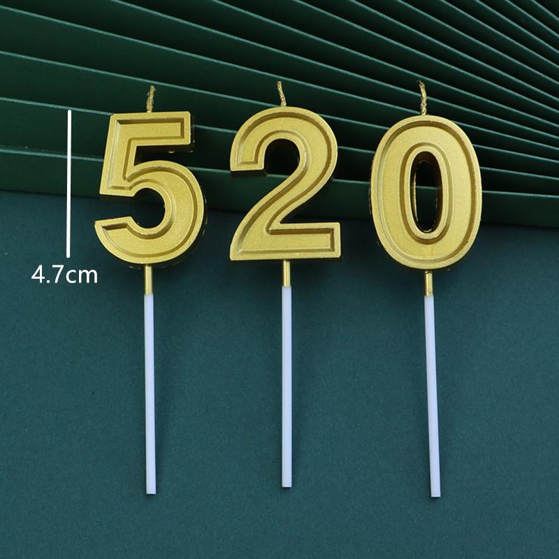 50 Gold and Silver Number Candle Cake Toppers - Individually Boxed Party Decorations
