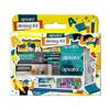 Apsara 250 Writing Kit Blue White Pack Of 1 Pencil Eraser Sharpener Ruler Pen School Office Stationery Set