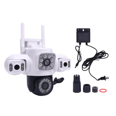 Outdoor Security Camera WiFi Wireless Three Lens Motion Detection IP66 Rain Proof HD Security