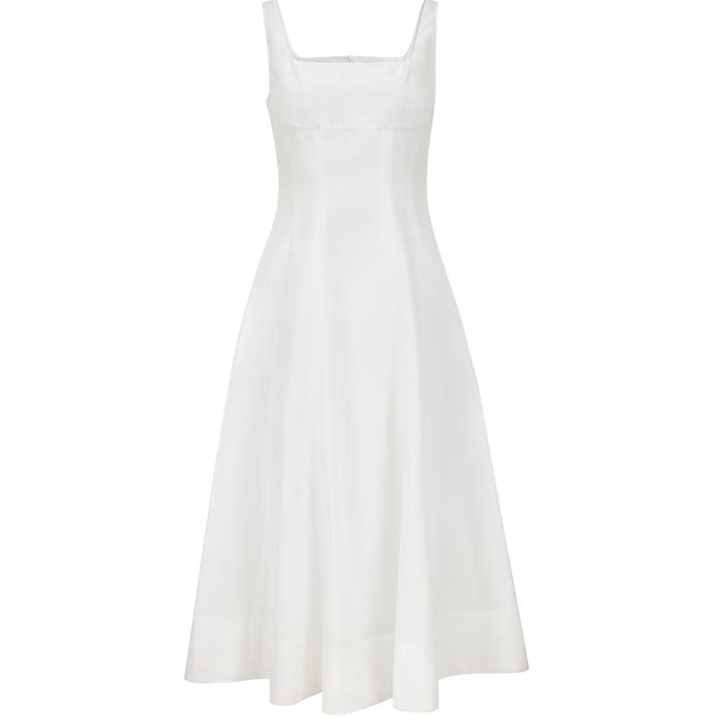 

VEROMODA 2025 Summer Cotton Blend Square Neck A-Line Long Dress S