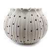 Les Trésors De Lily [J0538] - Gray 'Leaf' Candle Holder