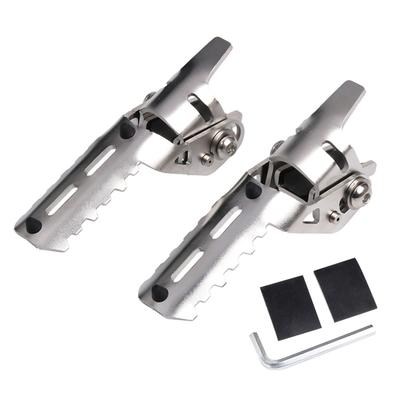 Motorcycle Front Foot Pegs Pair Folding Footrests Clamps For BMW R1250GS R1200 GS Adventure LC 2013- 20Mm-25Mm Pole