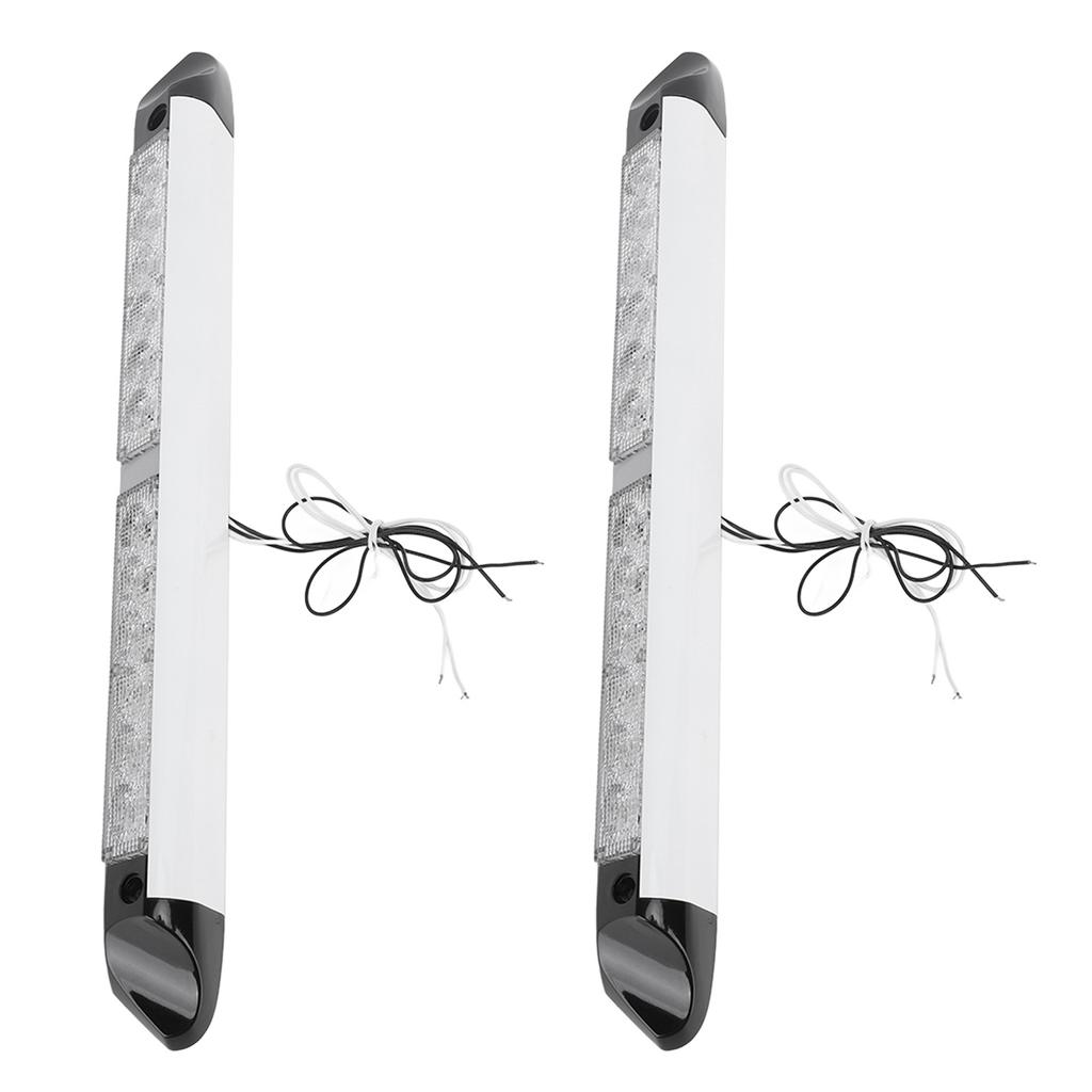 2 Pcs RV LED Porch Awning Lights DC 12V to 24V Energy Saving Exterior Awning Utility Light Strip Bar for Trucks Caravan