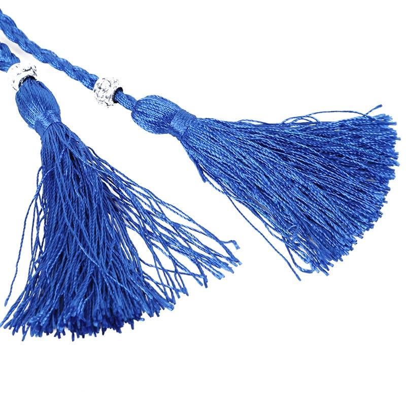 Women's Braided Tassel Waist Belt Bohemian Rope Belt with Tassel Ends Simple All-Match Ethnic Waistband for Dress Jeans Tunic