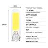 2X T15 LED W16W Sapphire COB Clear Car Signal Light Glass Bulb 902 921 912 Driver Free Reverse Back Parking Lamp White 6000K 12V