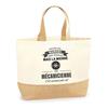 Jute Tote Bag - PLANETEE - Mechanic Mom - Natural Jute - Printed France - Robust &; Reusable
