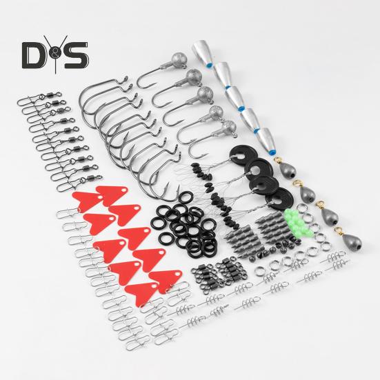 Fishing Hook Connector Set with Storage Case Compact Design Portable Widely Used Bass Trout Fishing Accessories