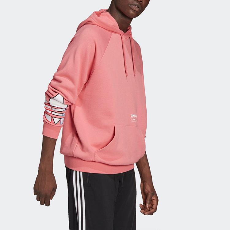 Adidas Originals Trefoil Casual Comfort Hoodie Men Tops Pink GN3572