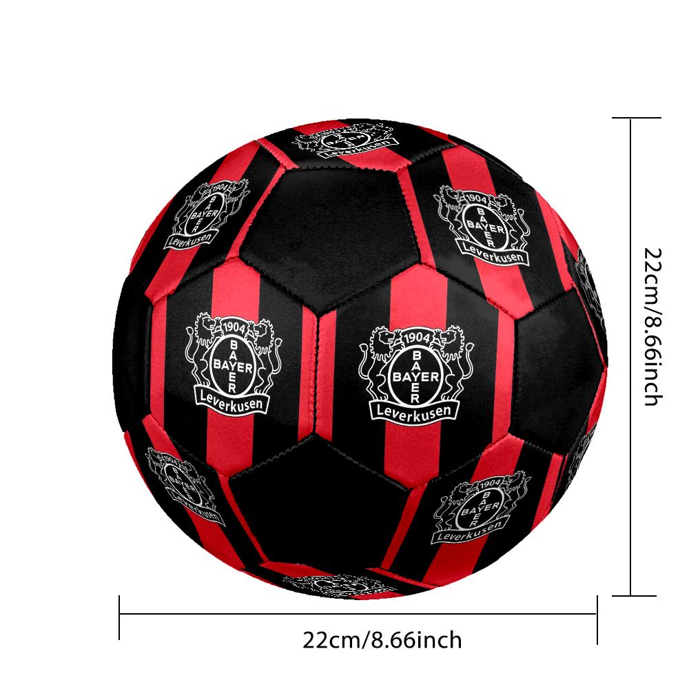 Pallone da Calcio Indoor Bayer 04 Leverkusen Colorato Cucito a Macchina PVC Taglia 5 Pronto per Allenamento di Squadra e Competizione Resistente Rimbalzo Elevato Fantastico Regalo Sportivo