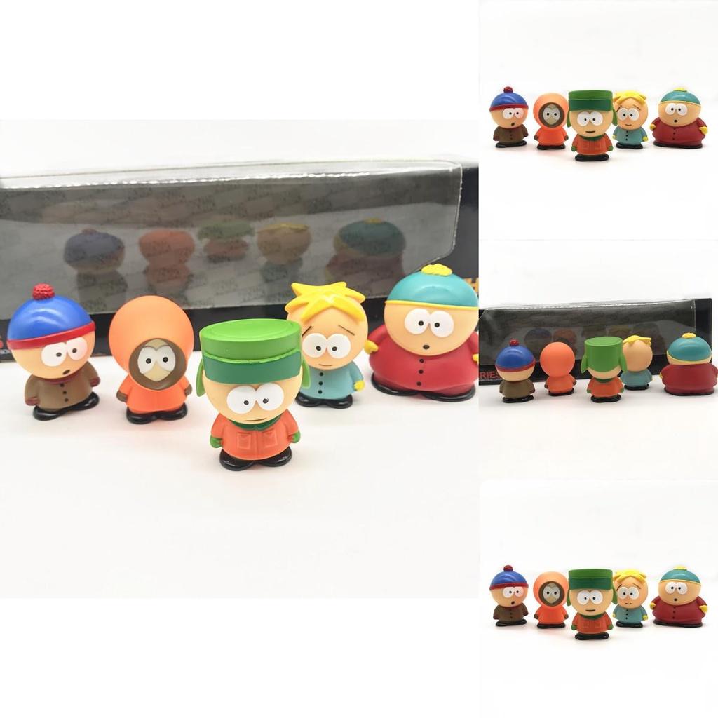 5pcs South Park Figures Block Set For Children's Imagination Play And Home Decoration