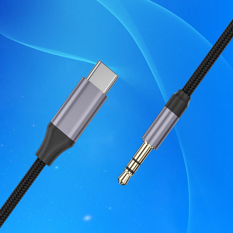 Type-C To 3.5mm Audio Aux Cable for Phone, Car Speaker, and Headphone Connection