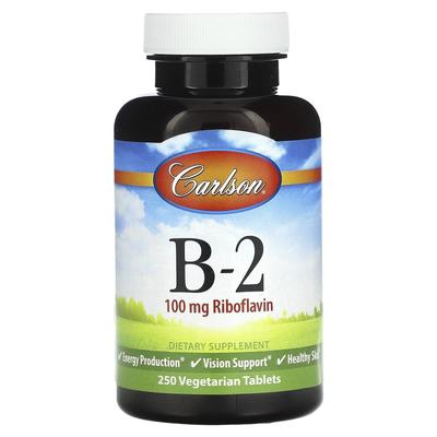 Vitamin B2, 100Mg, Vegetable Tablets 250 Tablets