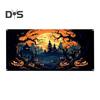Halloween Garage Door Decoration Pumpkin Castle Garage Door Banner Hanging Halloween Backdrop Mural for Wall Window Yard