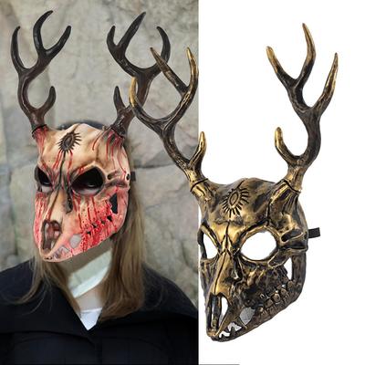 Wendigo Elch Maske Kopfschmuck Cosplay Gotisch Tier Dämon Geweih Hörner Knochen Masken Halloween Karneval Party Kostüm Requisiten