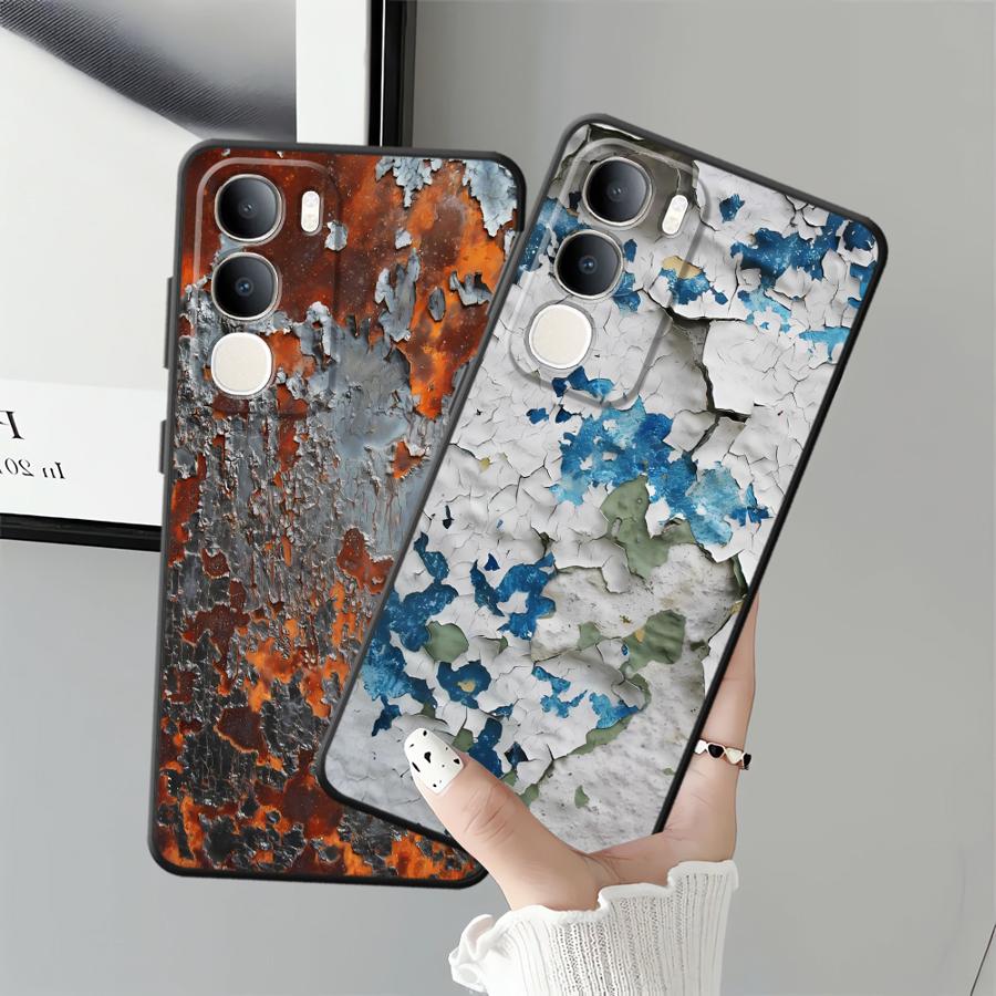 Rust Art Phone Cover Case for Vivo V25 V30 Y53S Y75 Y81 V27 V21E V23 Y51S Y78 Y52S Y93 Y71 Y91 V29 Y50 Y95