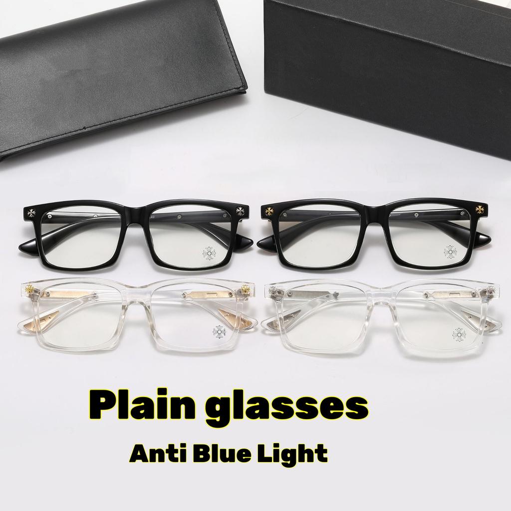 New Square Large Frame Optical Glasses Men's and Women's Fashionable High-definition Anti Blue Light  Anti-radiation Glasses