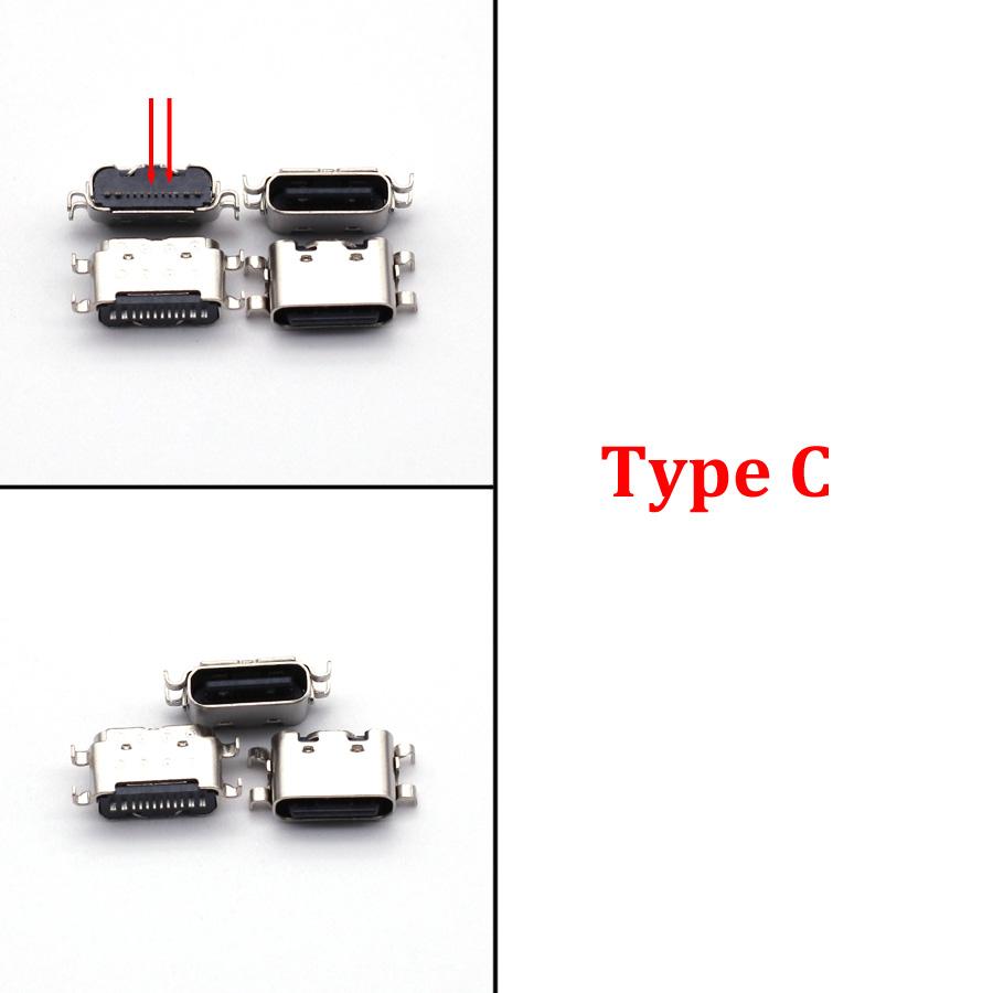 10-100PCS 12Pin Female USB Charging Port 12P Type C Socket Connector Type-C Plug For IFlytek Tablet For Lenovo TB-X605F/M