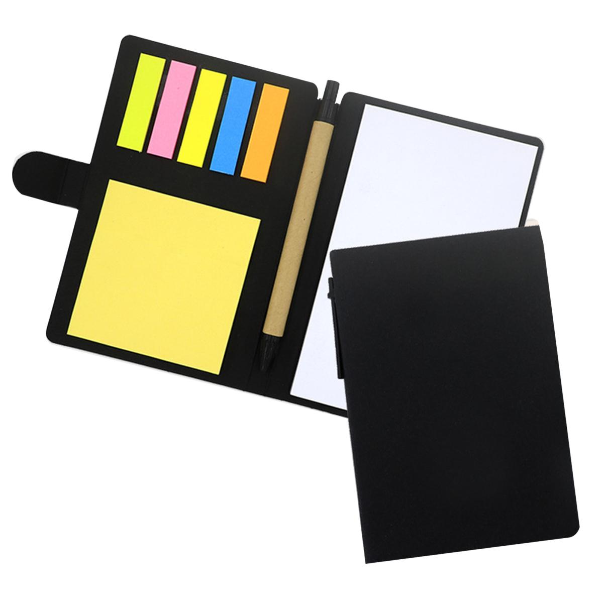 

Блокнот для заметок с шариковой ручкой и липкой бумагой для выпускного Вдохновляющая самодельная бумага для скрапбукинга Липкие заметки чёрный