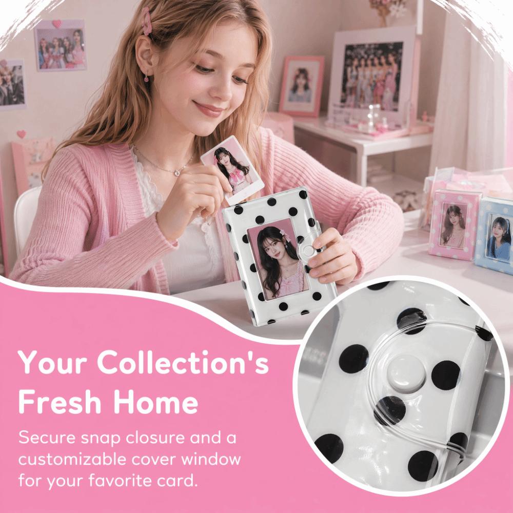 40 Slots Photo Album Polka Dot Photocard Holder Multi-purpose Photocard Binder
