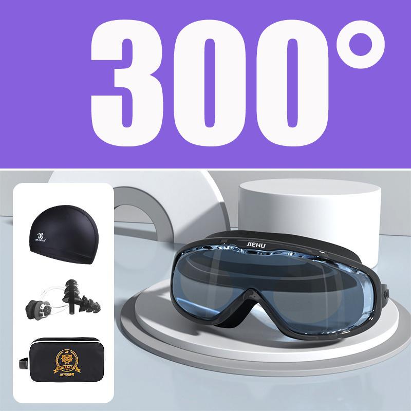 Myopie-Verschreibung -1,5 ~ -8,0 Grad Wasserdichte Anti-Beschlag-Silikon-Schwimmbrille mit Ohrstöpseln