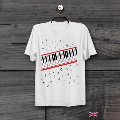 Short Sleeve Cotton Man Clothing Piano Beat It Michael Jackson Mtv Video Retro T-shirt Plus Size Unisex Best Selling Tops Tees