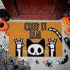 Halloween Witch Print Welcome Doormat Machine Washable Carpet for Living Room Bedroom Kitchen and Laundry Rug Floor Mat
