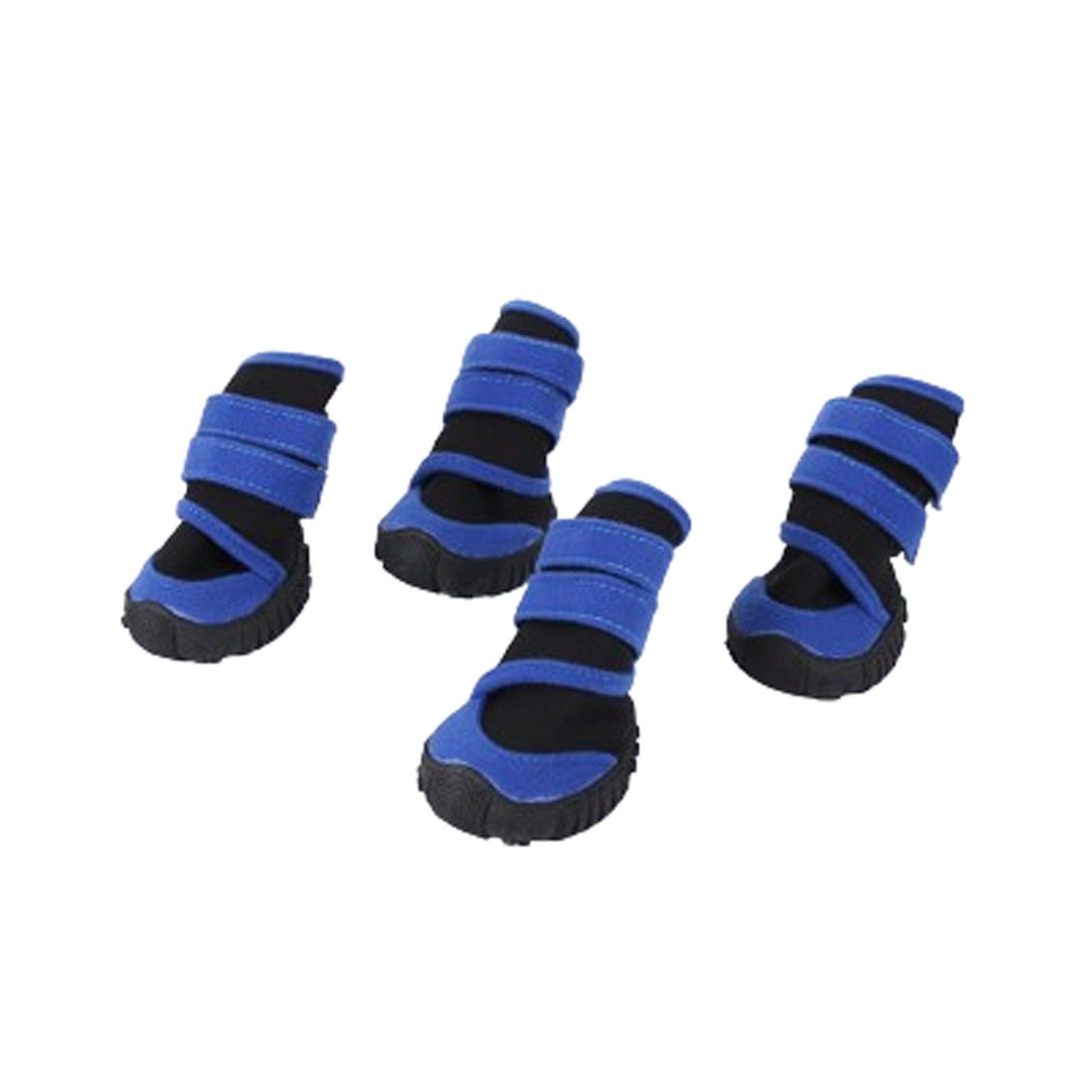 

Обувь для собак Обувь из хлопка для домашних животных Зимние сапоги для снега M синий