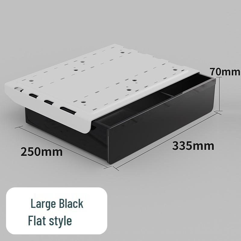 Invisible Under-Desk Storage Drawer for Office Workstation