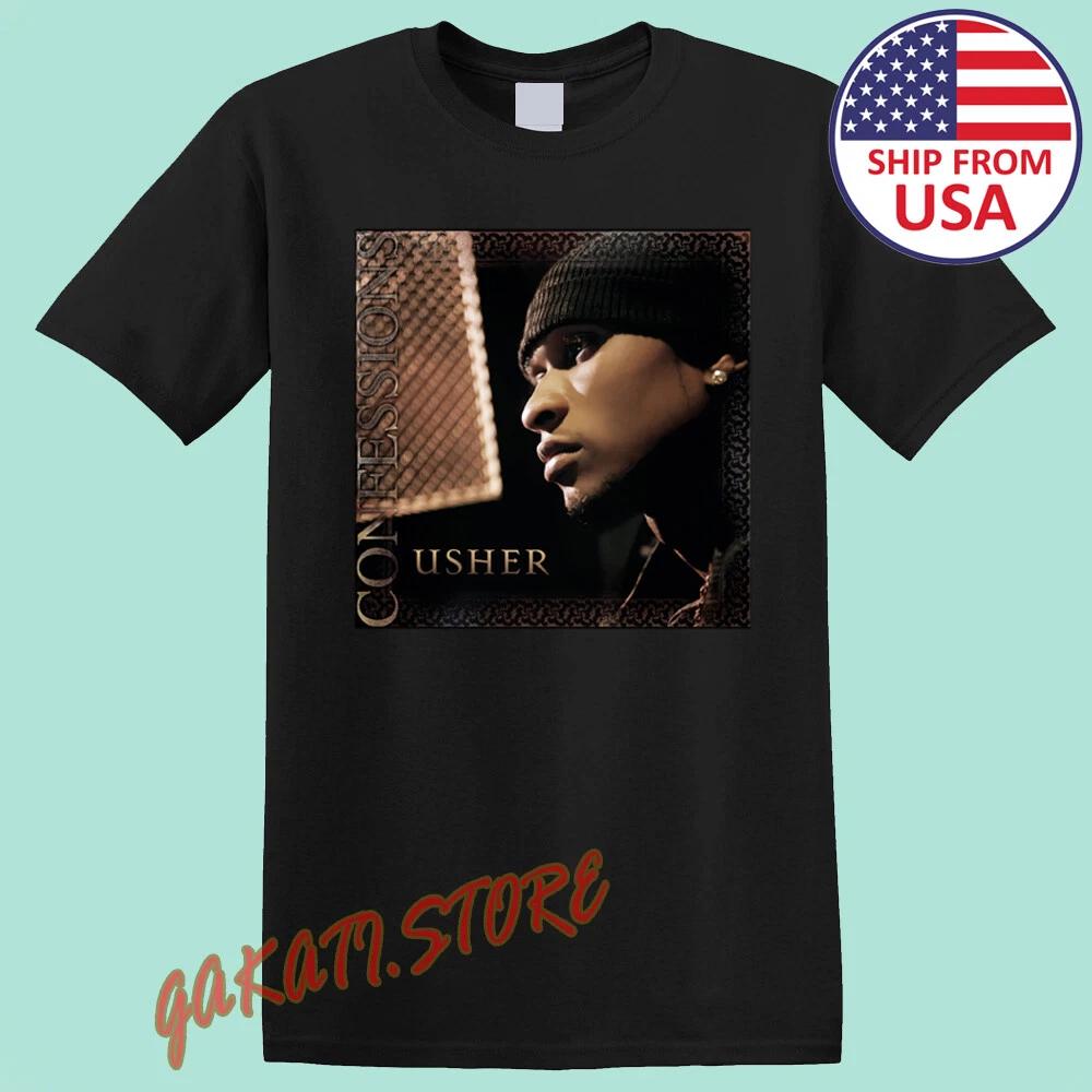 Usher Confessions Men s Black Size S-5XL S