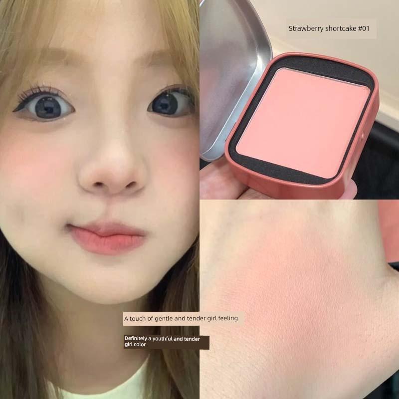 Monochrome Blusher 2025 New Arrival Matte Mashed Potatoes Texture Nature Expansion Color Rouge Repair Makeup Palette Genuine Goods