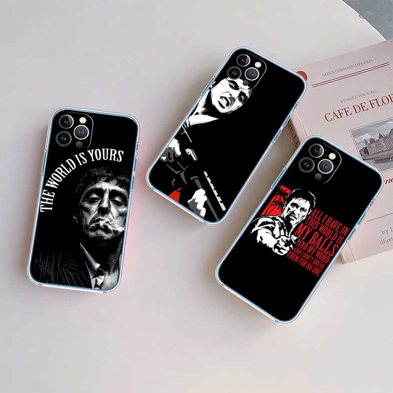 RE51 S-Scarfaces Transparent Phone Case for Samsung Galaxy A04 A04S A14 A23 A34 A54 M23 M33 M52 M53