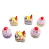 3D Miniature Resin Fruit Cake Ornaments - DIY Jewelry & Shop Toy