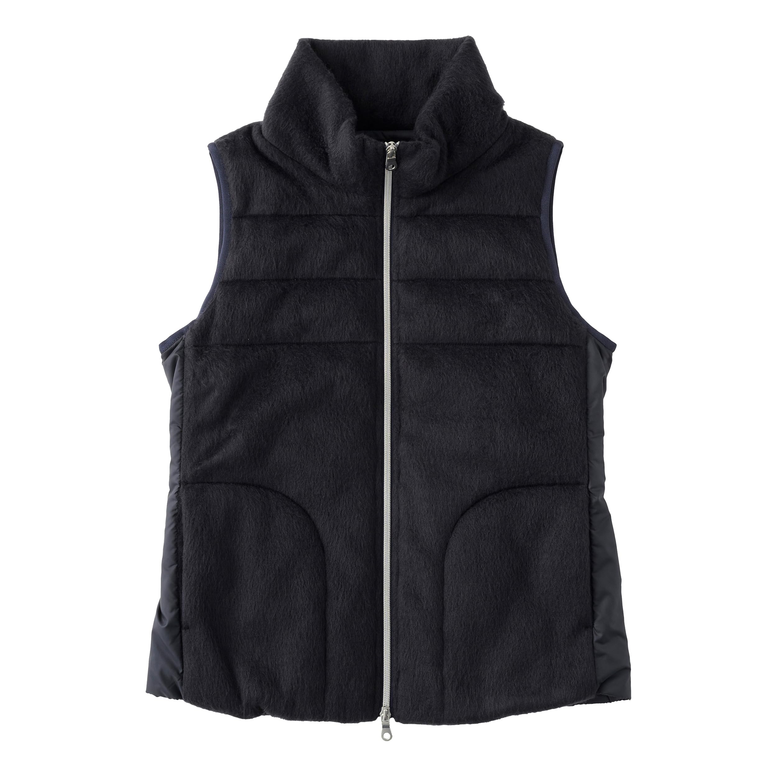 

L Shaggy batting vest [Patrick] Темно-синій